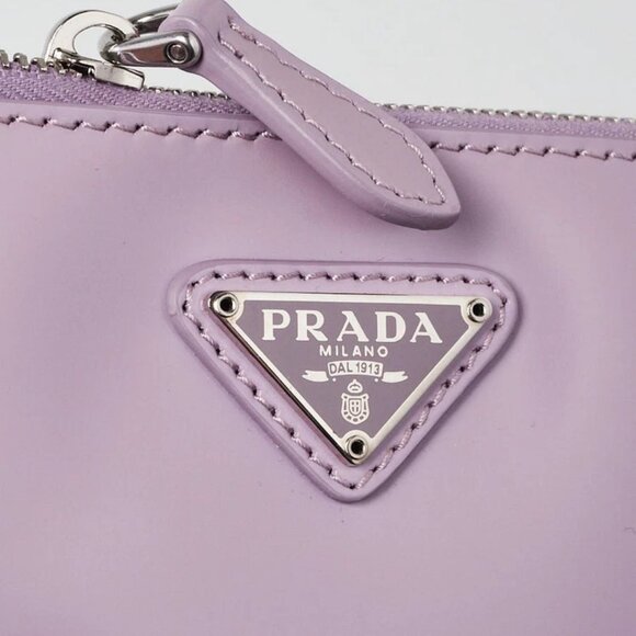 Prada Purple Sequin Mesh and Leather Small Tote Bag - Picture 10 of 11